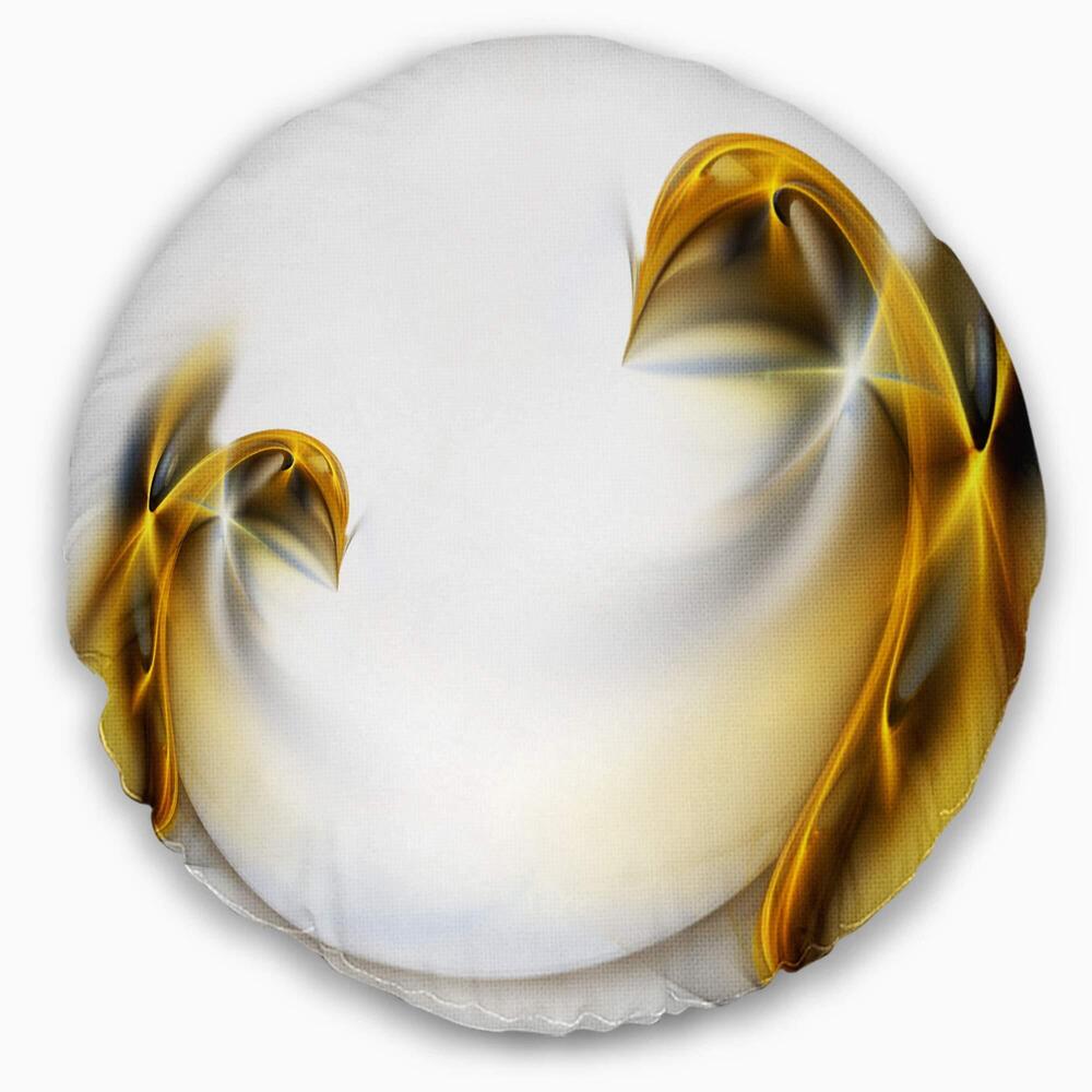 7456 Designart Gold Texture Pattern' Abstract Throw Cushion Pillow Cover